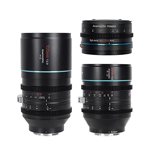 SIRUI T2.9 1.6X Full-Frame RF-Mount Anamorphic Lens Set with 1.25x Anamorphic Adapter (35mm, 100mm) Deal