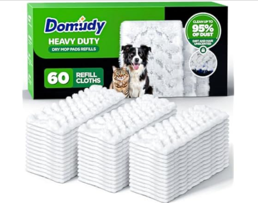 Domudy 60 Count Heavy Duty Dry Sweeping Cloths Refills Deal