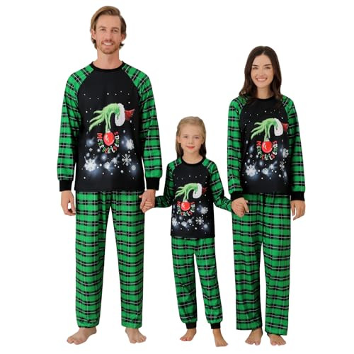 Weixinbuy Christmas Pajamas for Family & Couples