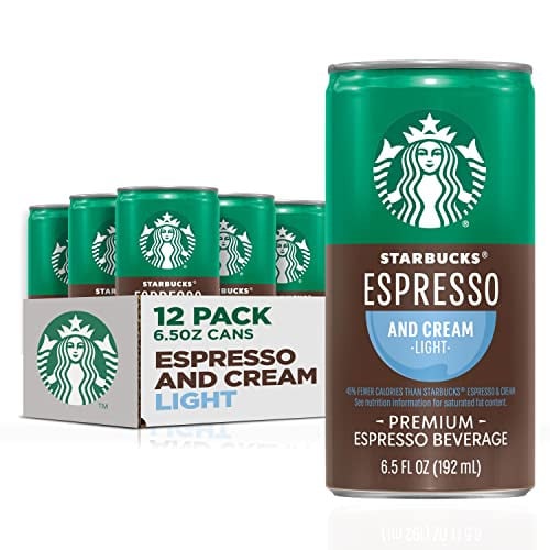 Starbucks Espresso & Cream Light, 6.5 Fl Oz Cans (Pack of 12) Deal