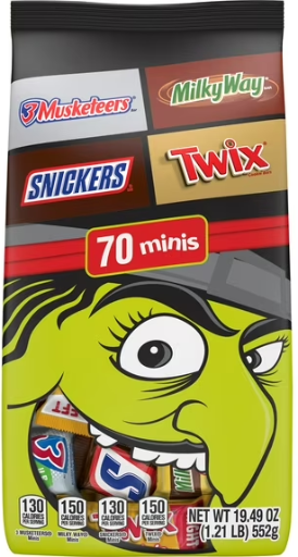Mars Mixed Snickers, Twix, Milky Way & 3 Musketeers Minis 19.5 OZ