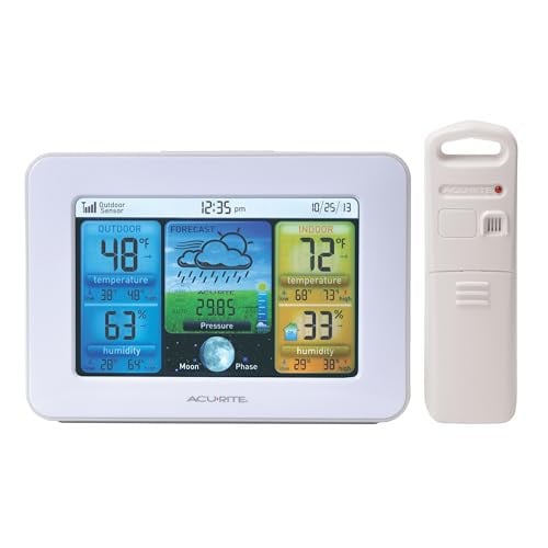 AcuRite 02041M Color Weather Station with Forecast, Temperature, Humidity, White Deal