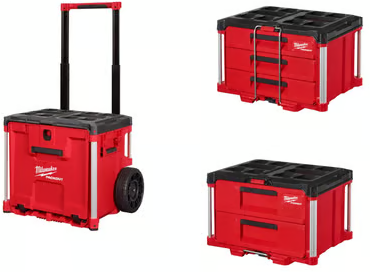 PACKOUT Rolling Drawer with 2-Drawer and 3-Drawer Tool Box 3PC Stack Deal