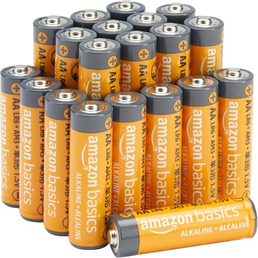 Amazon Basics AA Alkaline High-Performance Batteries 20-Pack