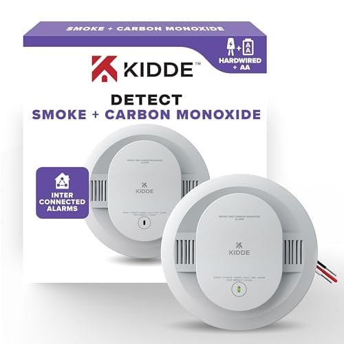 Kidde Smoke and Carbon Monoxide Detector Hardwired with AA Battery Backup 1 Pack Deal