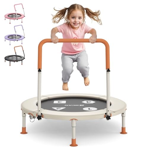 BCAN BT1 Toddler Foldable Indoor Mini Handlebar Trampoline Deal