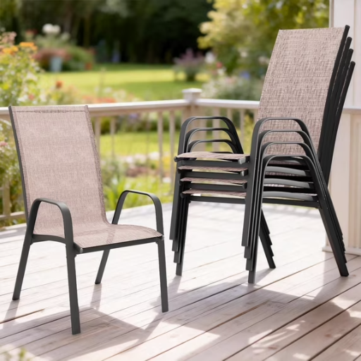 FUNDAZE Outdoor Dining Chairs Set of 4 Deal