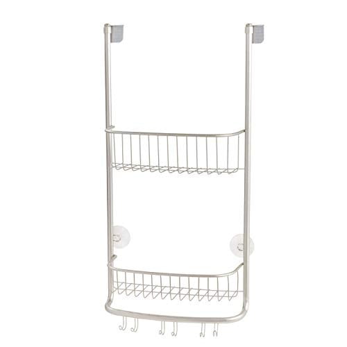 iDesign Forma Bathroom Over The Door Shower Caddy with Storage Baskets Shelves, Satin Deal