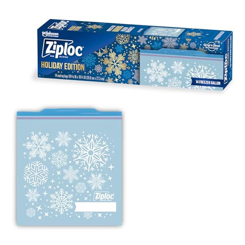 Ziploc Gallon Food Storage Freezer Bags 14 Count
