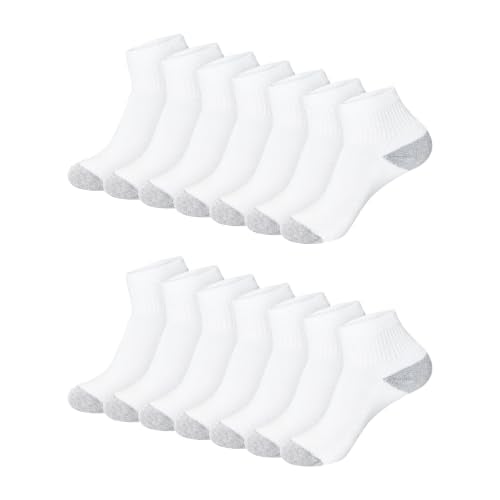 Hanes Women's Moisture-Wicking Cushioned Athletic Socks 14-Pack Deal