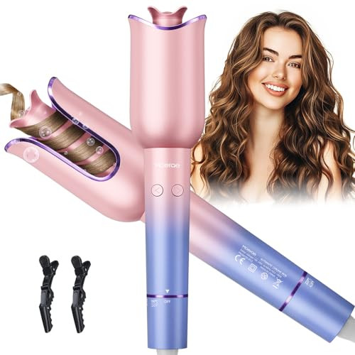 Automatic Rotating Curling Iron with 1" Curling Wand