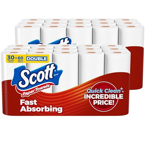 Scott Paper Towels Choose-A-Sheet 30 Double Rolls