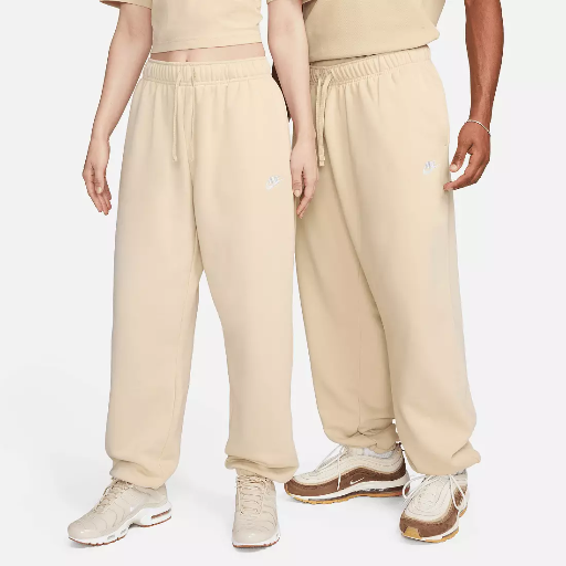 Nike Women's Sportswear Club Fleece Oversized Sweatpants (Sanddrift) Deal