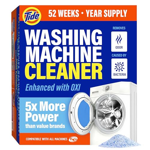 Tide Washing Machine Cleaner 12 Month Supply with Oxi
