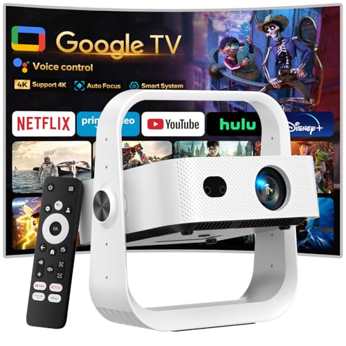 Projector with Google TV and Voice Control