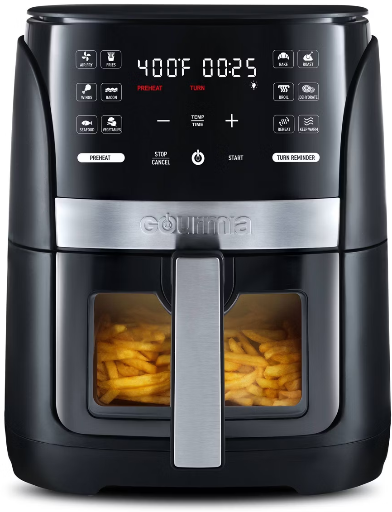 Gourmia 6-Quart Digital Window Air Fryer w/ 12 Presets Deal