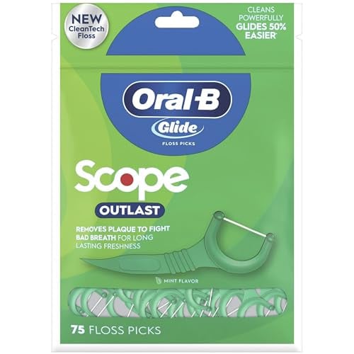 Oral-B Complete Glide Floss Picks (Scope Outlast Mint) 75-Count Deal