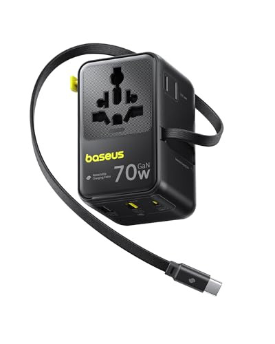 Baseus Enercore CG11 6-in-1 70W GaN Universal Travel Adapter