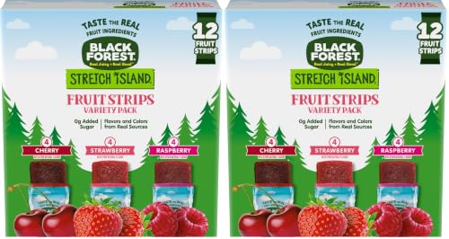 Black Forest Stretch Island Fruit Strips Variety Pack, 12 Count, 2-Pack Deal
