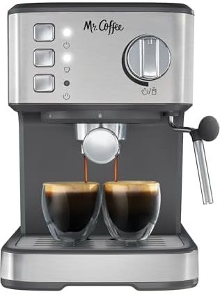 Mr. Coffee Compact Espresso Maker, 15-Bar Pump Deal