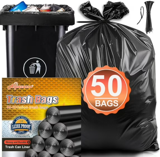 55 Gallon Trash Bags 50 Count 1.5 Mil Deal