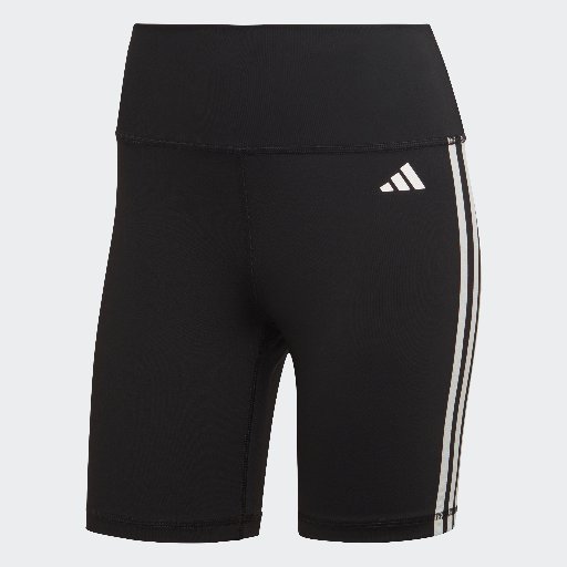 adidas Women Training Essentials 3-Stripes High-Waisted Short Leggings