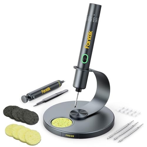 Fanttik T1 Max Cordless Soldering Iron Kit with 4 C210 Precision Soldering Tips