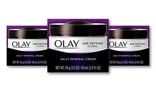 Olay Age Defying Classic Daily Renewal Cream Face Moisturizer 2 Oz (Pack of 3)