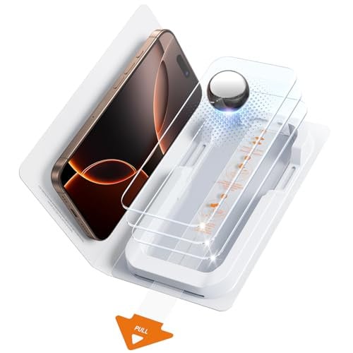 SMARTDEVIL HD Clear Tempered Glass Screen Protector for iPhone 16 Pro Max 3-Pack Deal