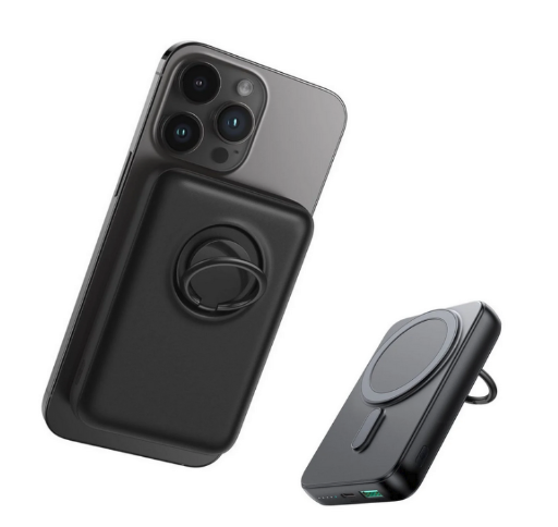 JOYROOM 10000mAh Magnetic Power Bank with Phone Ring Holder Stand