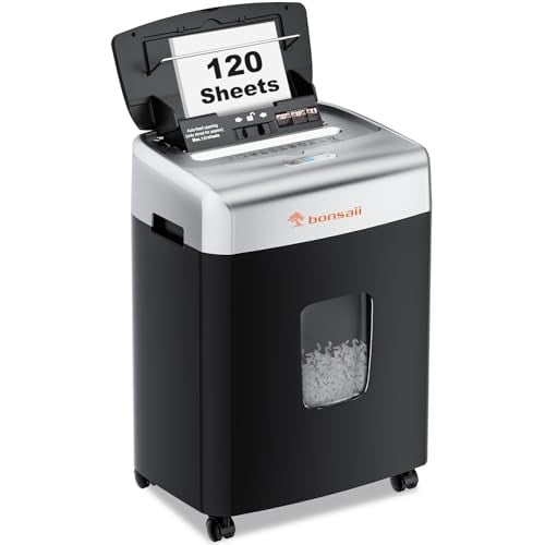 Bonsaii 120-Sheet Autofeed Paper Shredder
