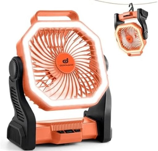 Odoland 20000mAh Rechargeable Camping Fan Deal