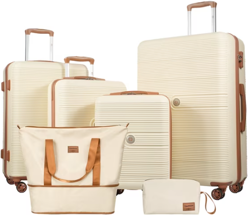 Travelhouse 6-Piece Hardshell Luggage Set Deal