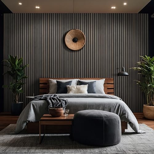 Ackland Wall Panel SereniSlats Bark Brown 120" x 9.5"