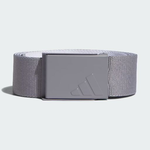 Adidas Men's Reversible Webbing Belt (Grey Three / White) Deal