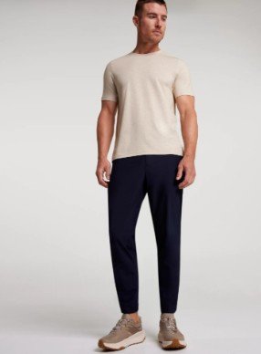 VRST Men's Limitless Performance Slim Fit Tapered Pant (Navy Only)
