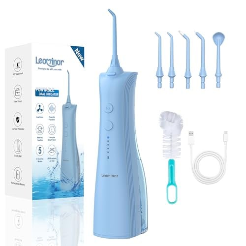 Leominor 230mL 5-Mode Cordless Rechargeable Water Dental Flosser Deal