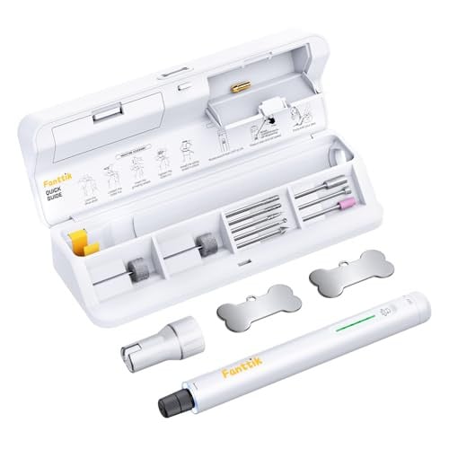 Fanttik F2 Master Pet Dog Nail Grinder Quiet with LED Light, 5-Speed