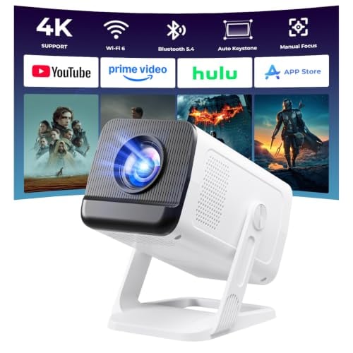 Mini Projector with WiFi and Bluetooth, 4K 1080P Support Deal