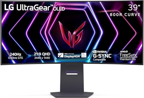 LG Ultragear 39" WQHD 240Hz OLED Curved Gaming Monitor Deal