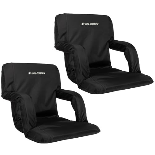 Home-Complete Stadium Seat Chair Bleacher Cushions 2-Pack