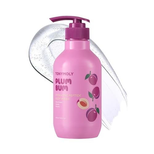 TONYMOLY Plum Bum Peptide Hydrating Body Wash, 4-Pack