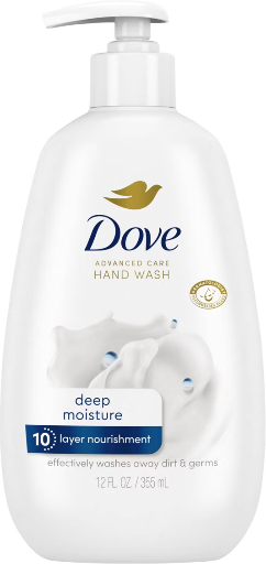 Dove Beauty Advanced Care Hand Wash Deep Moisture 12 fl oz 4-Pack Deal