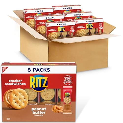 RITZ Peanut Butter Sandwich Crackers Snack Packs 48-Count Deal