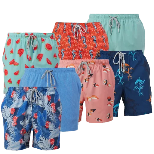 Rainforest Men's Quick-Dry Swim Trunks 2-Pack Deal