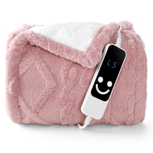 Electric Blanket Throw with 5 Heating Levels