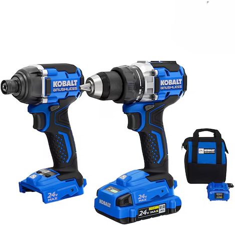 Kobalt 24-volt 2-Tool Brushless Power Tool Combo Kit Deal