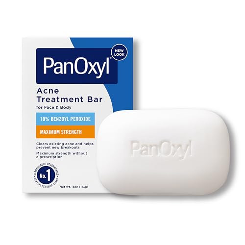 PanOxyl Acne Treatment Bar for Face & Body w/ 10% Benzoyl Peroxide