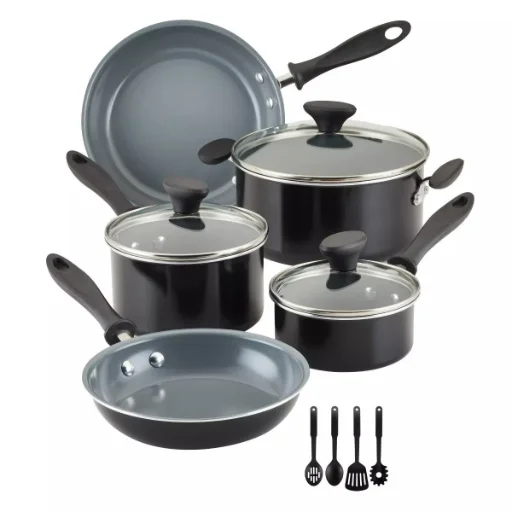 Farberware 12-Piece Ceramic Nonstick Cookware Set
