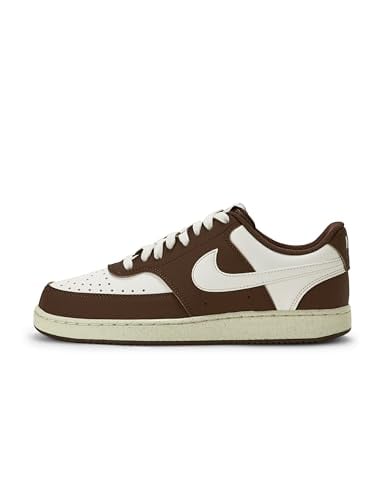 Nike Women's Court Vision Low Nubuck Shoes, Sail/Sail-Cacao Wow-Coconut Milk Deal